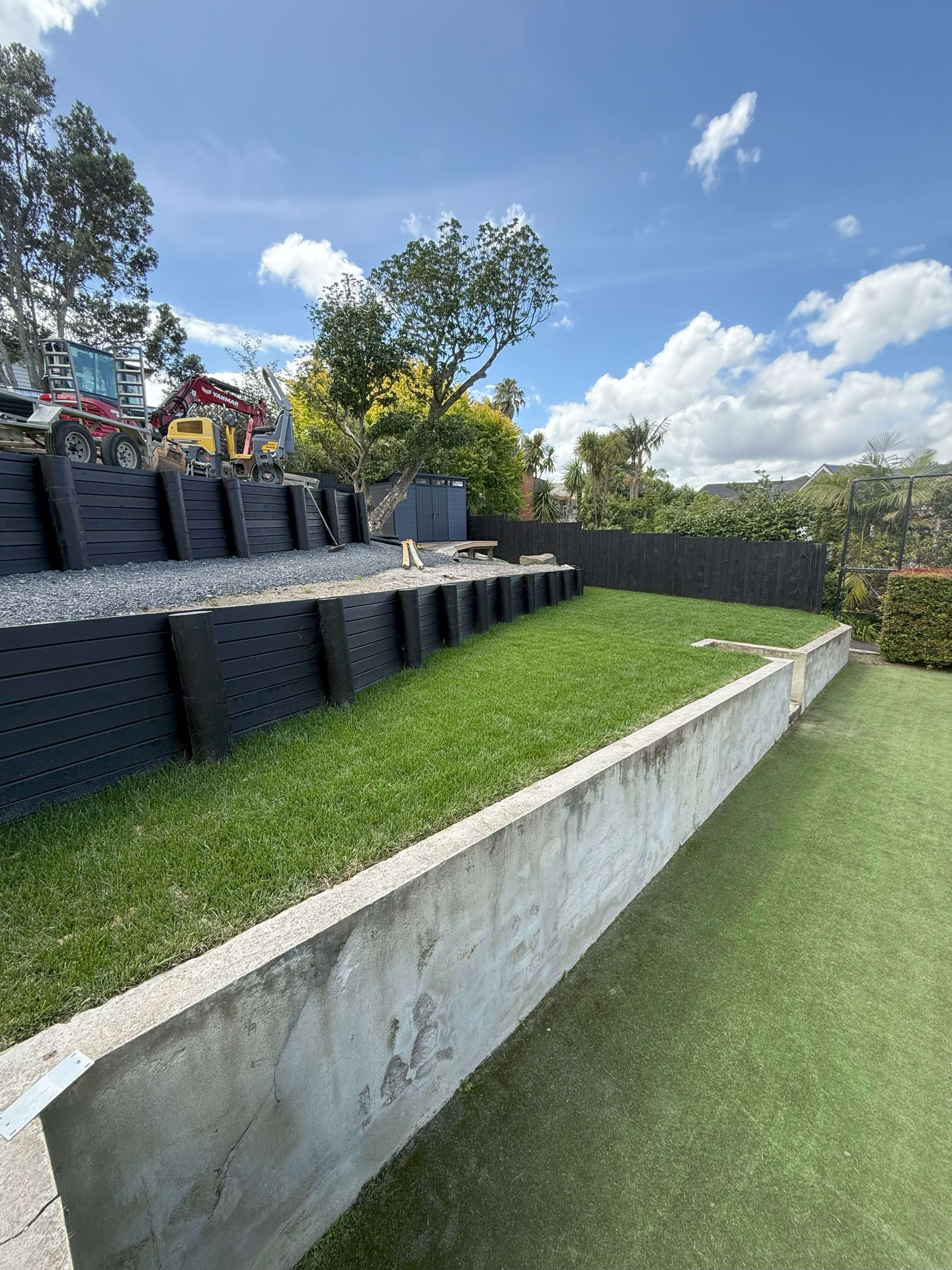 Retaining Wall Installation